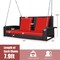 Costway 2-Person Patio Rattan Hanging Porch Swing Bench Chair Cushion Beige\Black\Red\Turquoise